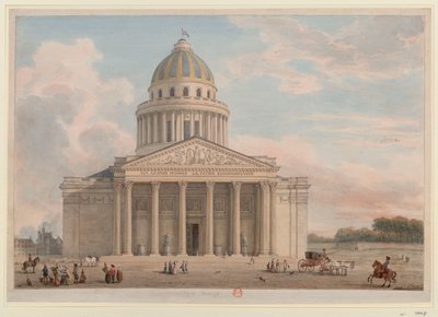 The Panthéon of Paris in 1794-1795 by Jean Baptiste Hilair